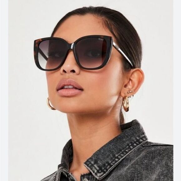 NEW! Quay rare 146 Ever After tortoise peach fade polarized sunglasses - Picture 2 of 8